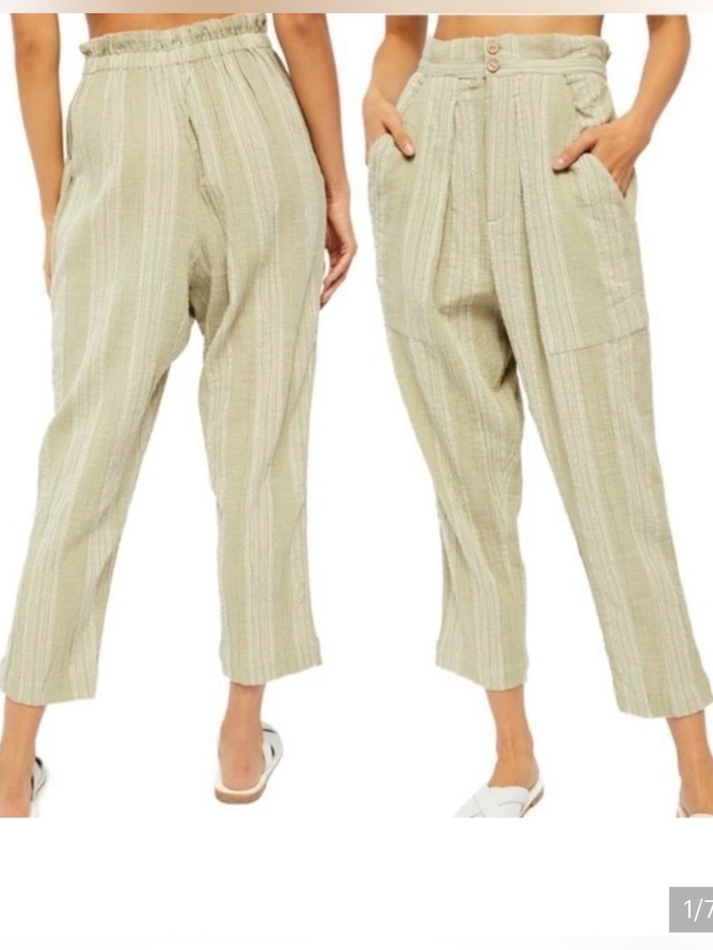 Free People semi sweet crop pant